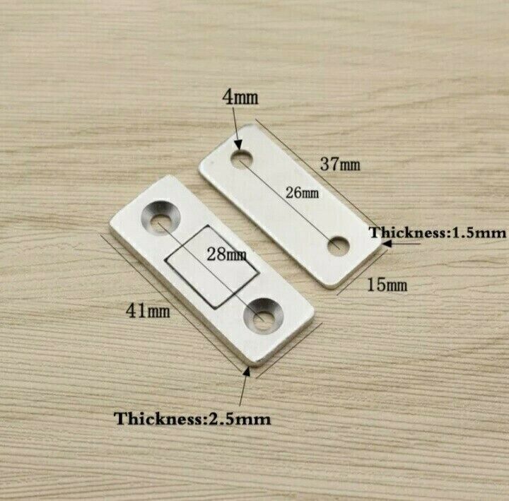 2–20 Pcs Strong Magnetic Catch Latch | Ultra-Thin Door, Cabinet & Cupboard Closer (With Screws)