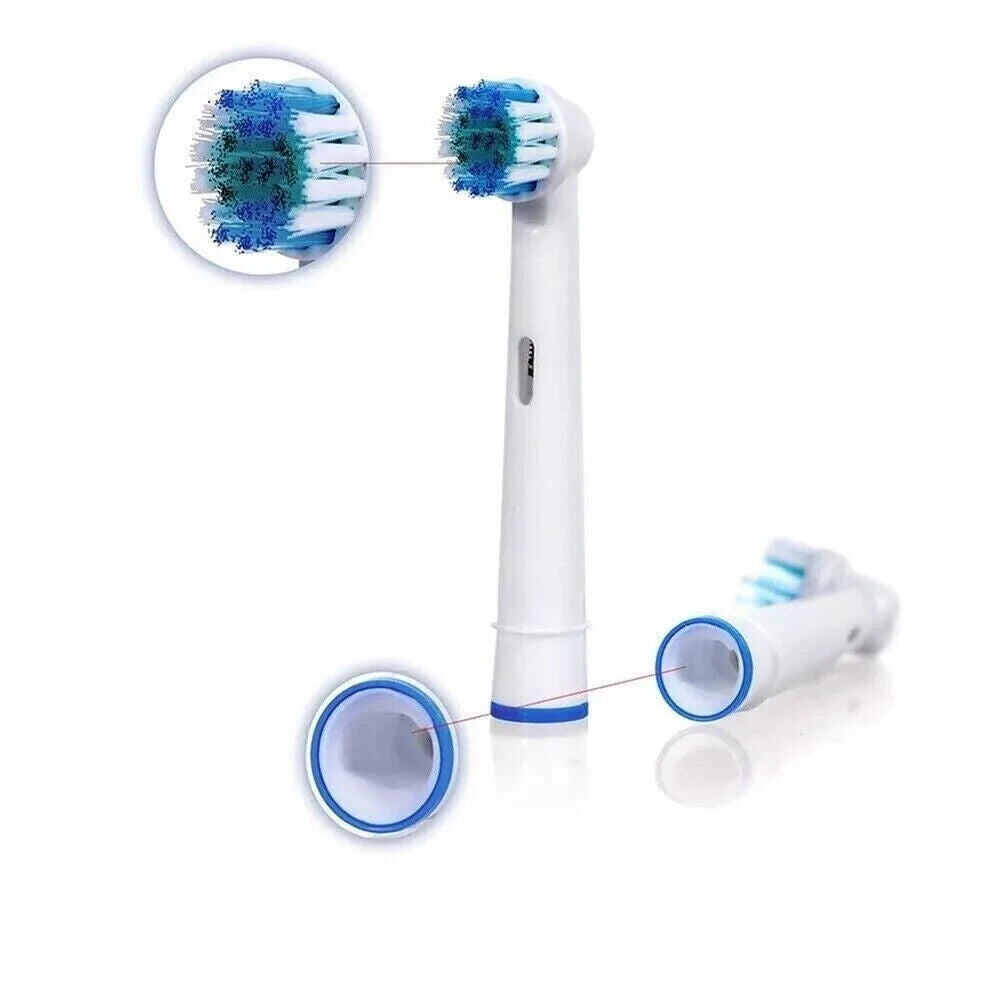 20× Electric Toothbrush Heads Compatible with Oral-B & Braun | Replacement Brush Heads (Soft Bristles)