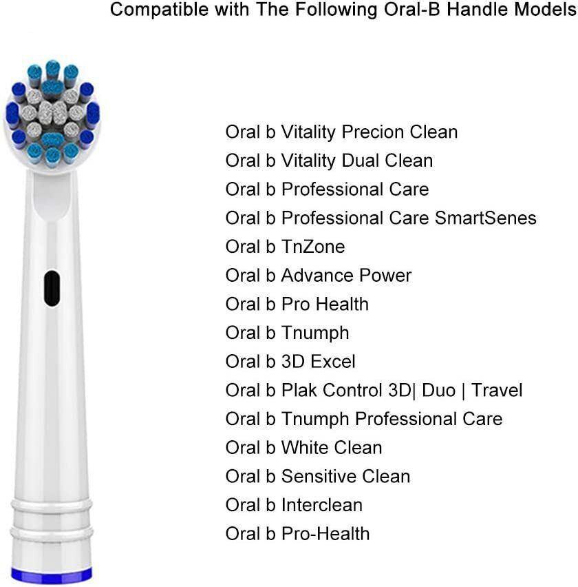Toothbrush Heads Compatible with Oral-B | Replacement Electric Brush Heads for Braun Oral-B Toothbrushes UK