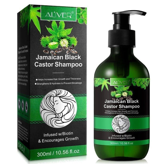 Aliver Jamaican Black Castor Oil Shampoo 300ml | Promotes Hair Growth & Strengthens Hair & Scalp