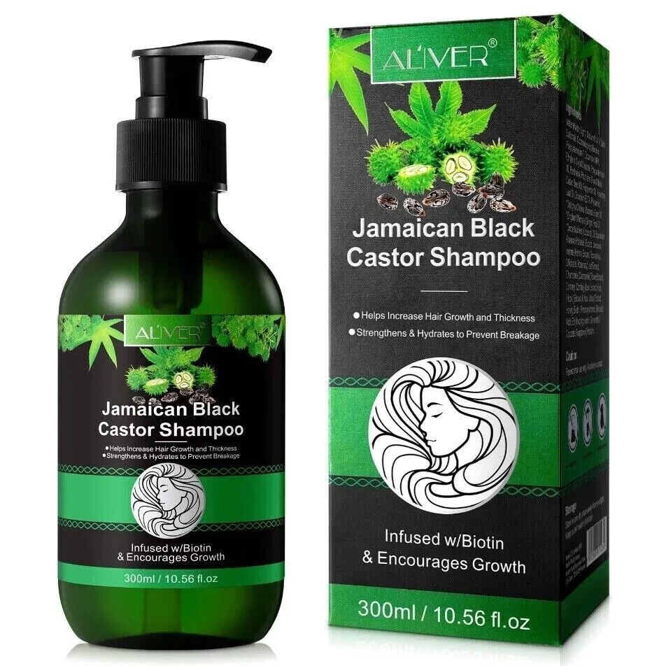 Aliver Jamaican Black Castor Oil Shampoo 300ml | Promotes Hair Growth & Strengthens Hair & Scalp