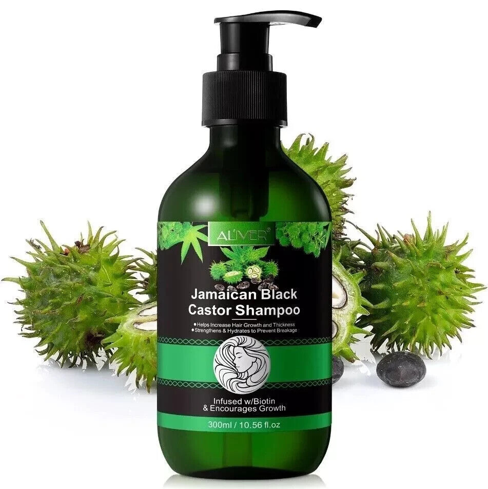 Aliver Jamaican Black Castor Oil Shampoo 300ml | Promotes Hair Growth & Strengthens Hair & Scalp