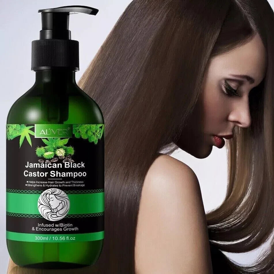 Aliver Jamaican Black Castor Oil Shampoo 300ml | Promotes Hair Growth & Strengthens Hair & Scalp