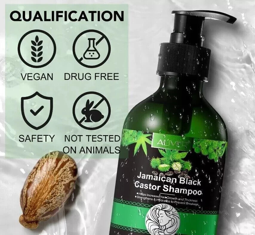 Aliver Jamaican Black Castor Oil Shampoo 300ml | Promotes Hair Growth & Strengthens Hair & Scalp