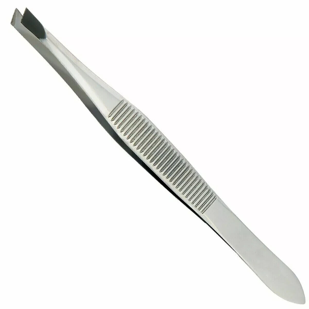 Professional Stainless Steel Tweezers | Eyebrow & Facial Hair Remover – Flat or Slant Tip (UK)
