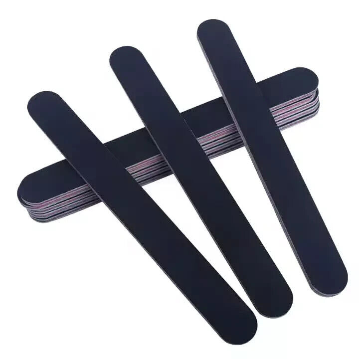 Nail Files Emery Boards 100/180 Grit | Double-Sided Professional Nail File Pack (2–1000 Pcs)