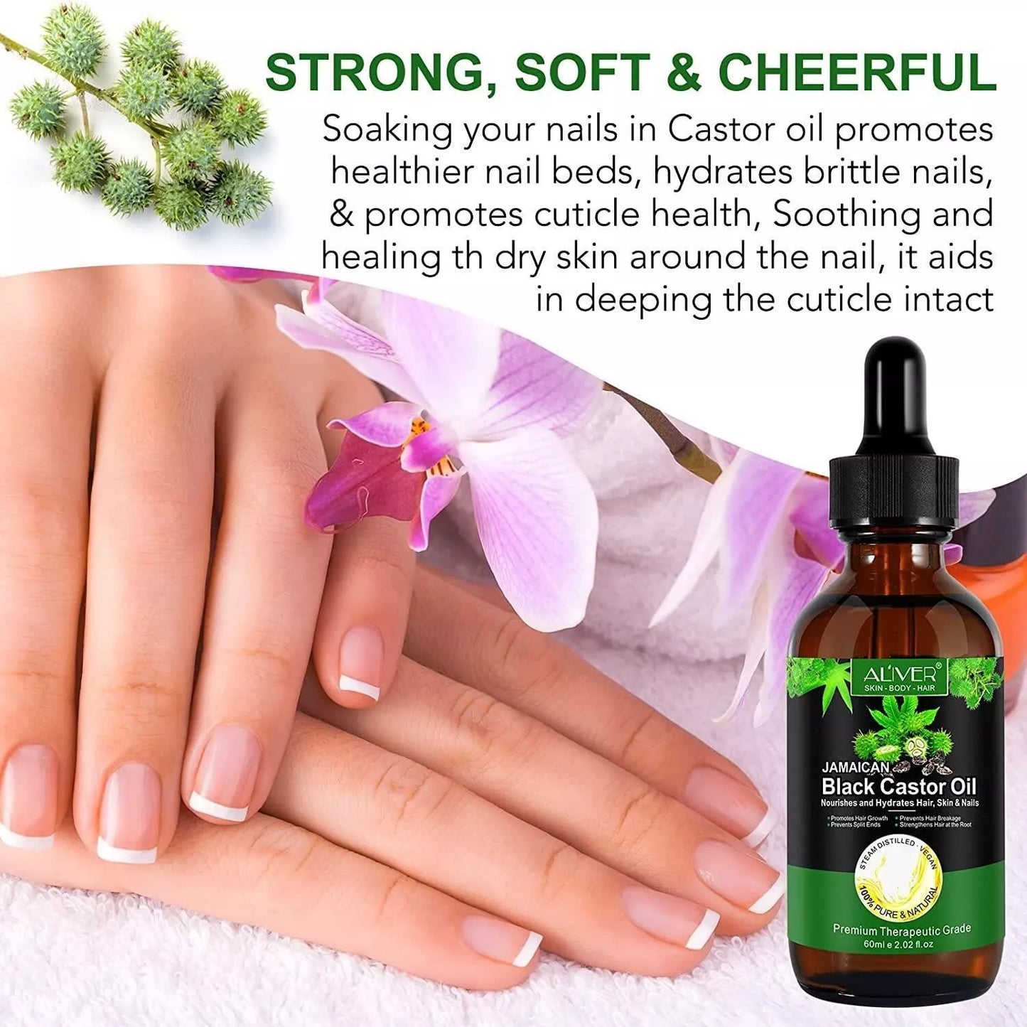 Jamaican Black Castor Oil 100% Pure | Hair Growth, Lashes & Brows (60ml)