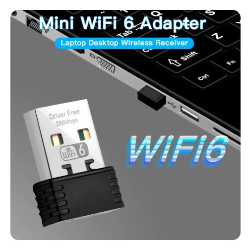 2860 Mbps Wireless USB Wi-Fi Adapter Dongle | 2.4 GHz LAN Network Receiver for PC & Laptop (802.11/b/g/n)